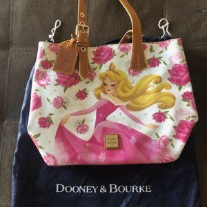 Disney Dooney and Bourke Aurora Sleeping Beauty Tote Bag Purse w/ dust bag